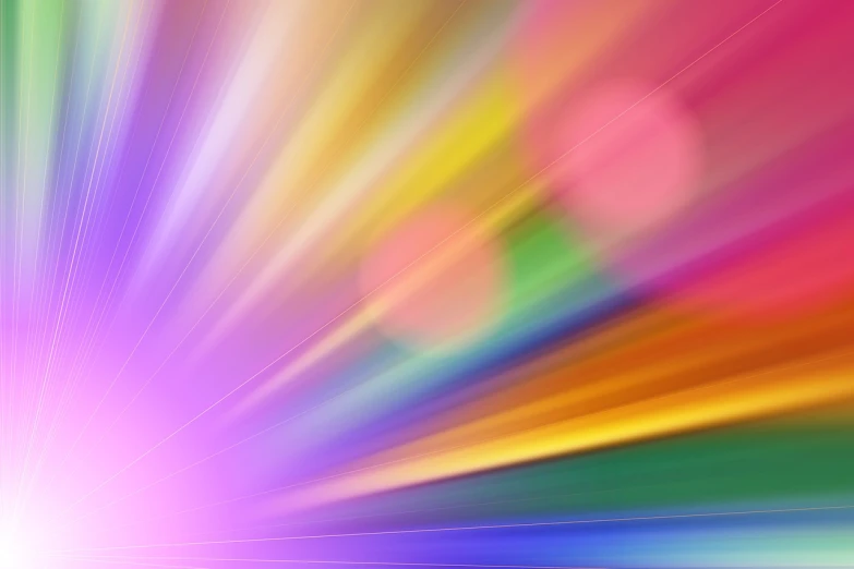 a blurry image of a rainbow colored background, a picture, by Jan Rustem, shutterstock, abstract illusionism, some sun ray of lights falling, blurred and dreamy illustration