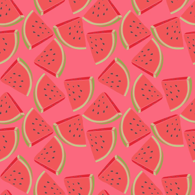 a pattern of slices of watermelon on a pink background, an illustration of, fun - w 704, slightly tanned, exciting illustration, smooth in _ the background