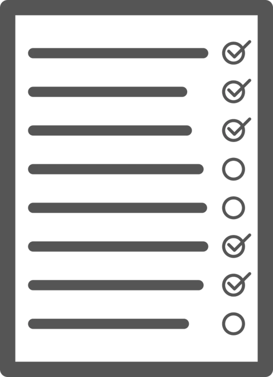 a black and white image of a checklist, a wireframe diagram, by Matt Cavotta, black ambient background, fan favorite, banner, very grainy image