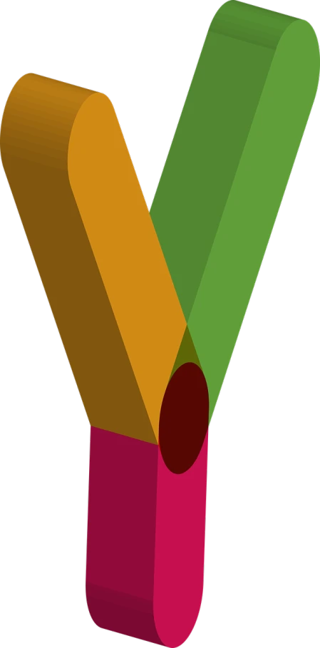 a pair of pencils sticking out of a container, inspired by Auguste Herbin, polycount, generative art, green magenta and gold, vectorized, zoomed out view, red and green color scheme