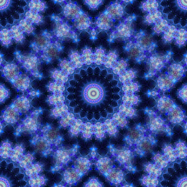 a blue and purple kaleite kaleite kaleite kaleite kaleite kaleite kaleite kaleite, a mosaic, by Daniel Chodowiecki, abstract illusionism, cymatics. auditory symbiogenesis, repeating pattern, galactic dreamcatchers, digital art - w 640