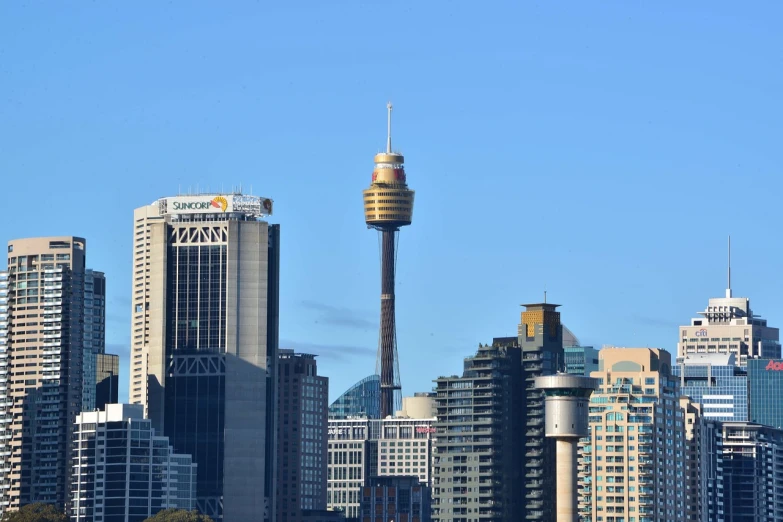 a view of a city from across the water, a picture, inspired by Sydney Carline, shutterstock, hurufiyya, lookout tower, 2 0 0 mm telephoto, cone, blond