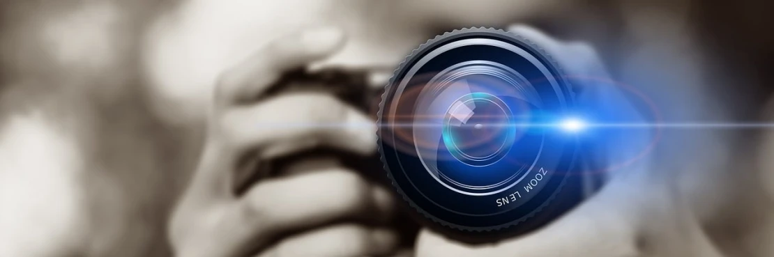 a person taking a picture with a camera, a picture, by Mirko Rački, pixabay, art photography, ring flash closeup photograph, digital art. photo realistic, medical photography, lens effect
