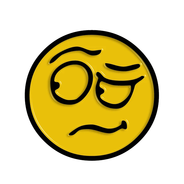 a yellow smiley face on a black background, a picture, looking tired, scolding, with round face, very tired