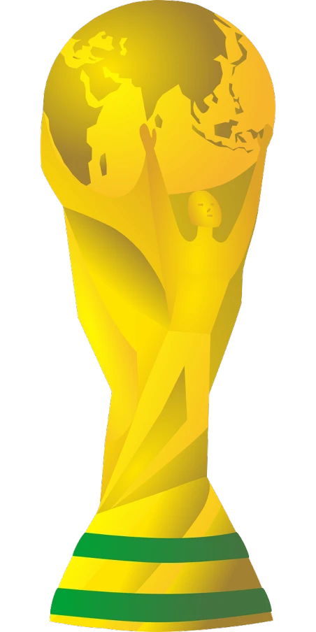 a golden trophy with a globe on top of it, a statue, inspired by Slava Raškaj, reddit, new sculpture, vectorized, oscar niemeyer, yellow, xbox