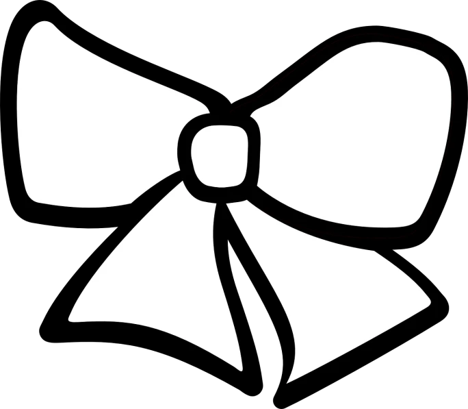 a white bow on a black background, a cartoon, pixabay, sōsaku hanga, cutie mark, matisse, trending on pixart”, teenage girl