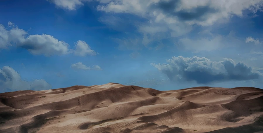 a person riding a horse in the desert, a digital painting, inspired by Jan Rustem, unsplash, digital art, cloud of sand, benjamin vnuk, high detail photo of a deserted, colorado