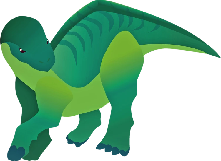a green dinosaur on a black background, an illustration of, by Robert Richenburg, pixabay, a brightly colored, no gradients, wide establishing shot, attached tail