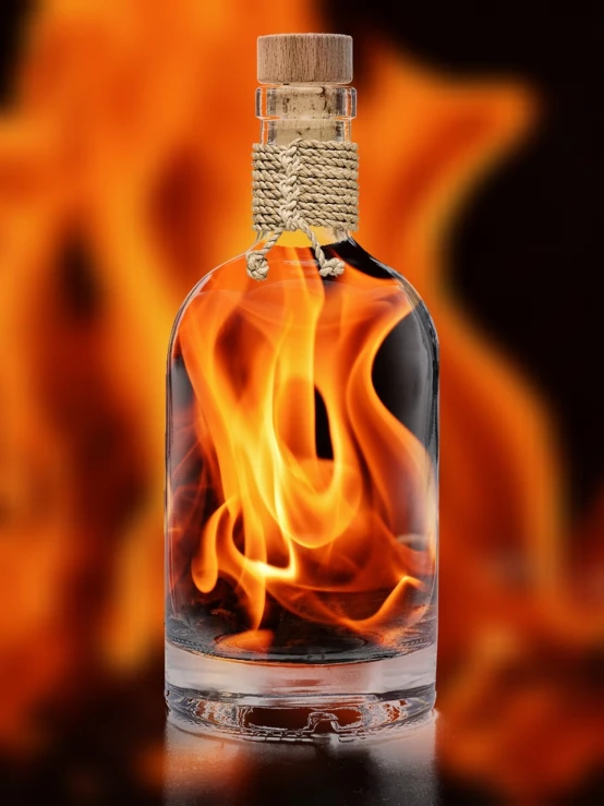a glass bottle with a fire inside of it, cognitohazard, hd wallpaper, profile picture, the absolute worst
