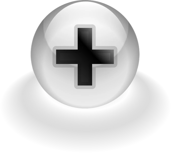 a glass ball with a black cross on it, by Hans Schwarz, deviantart, first aid kit, sharp focus vector centered, glowing buttons, high definition screenshot