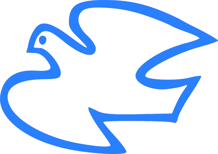 a blue bird logo on a white background, lineart, inspired by Saitō Kiyoshi, pexels, figuration libre, done in the style of matisse, comic book thick outline, 3 1, plastic