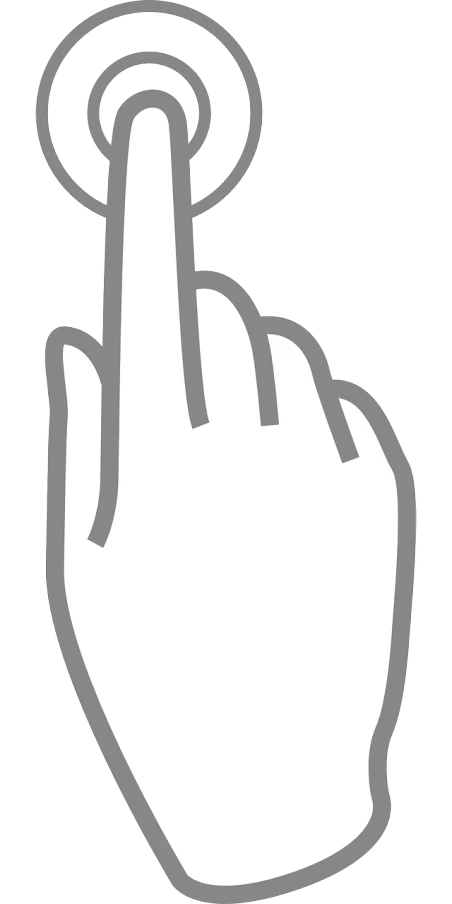 a finger pressing a button on a white background, a cartoon, by Thomas Crane, pixabay, computer art, gray, one line, giving the middle finger, on a gray background