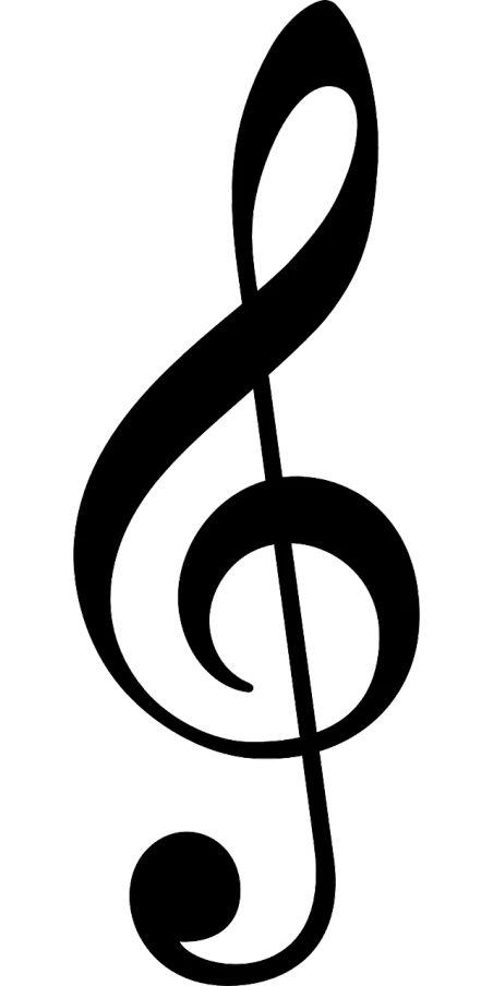 a treble on a black background, a stipple, inspired by Masamitsu Ōta, deviantart, ascii art, coloring pages, iphone capture, hight resolution, black backround. inkscape