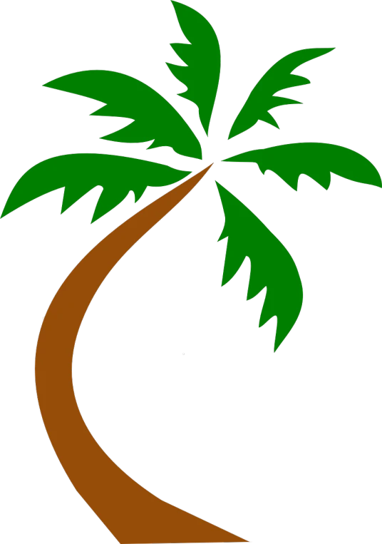 a palm tree on a black background, inspired by Masamitsu Ōta, deviantart, ( ( dark skin ) ), an island, ori