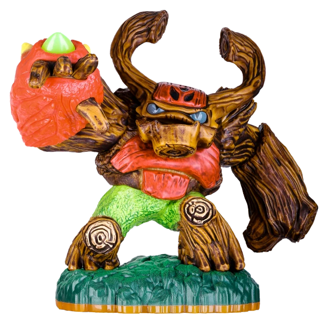 a close up of a figurine on a black background, by Mac Conner, video game dunkey, high detail product photo, tauren, fruit monster