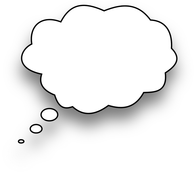 a black and white picture of a speech bubble, inspired by Winsor McCay, trending on pixabay, pop art, liquid clouds, birdseye view, brain, svg art