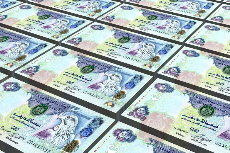 a lot of money sitting on top of each other, a digital rendering, dau-al-set, oman, guilloche, snapshot, hyperdetailed colourful