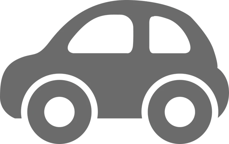 a gray car on a black background, a cartoon, pixabay, round-cropped, black outline, 0, a park