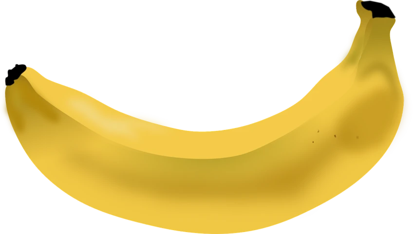 a close up of a banana on a black background, a digital painting, inspired by Masamitsu Ōta, hurufiyya, background(solid), image, lineless, balloon