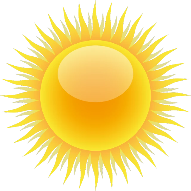 a yellow sun on a white background, by Sun Long, hurufiyya, shiny!!, webdesign icon for solar carport, illustration]