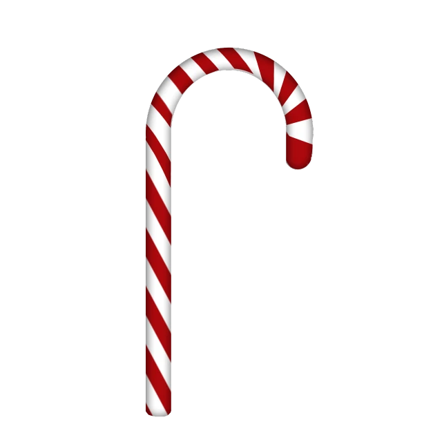 a red and white candy cane on a black background, a raytraced image, hurufiyya, game asset, santa, carved, skinny