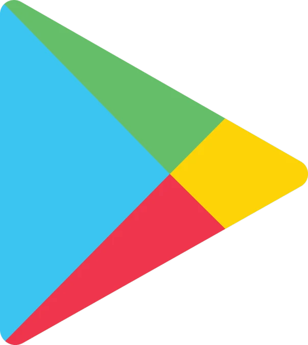 a colorful play button on a black background, inspired by Android Jones, pexels, neo-dada, 1128x191 resolution, oversaturated, google logo, ( ( illustration