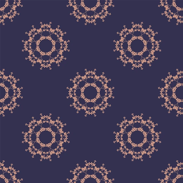 a pattern of snowflakes on a dark blue background, inspired by Lubin Baugin, generative art, mauve background, beige background, beads, background image