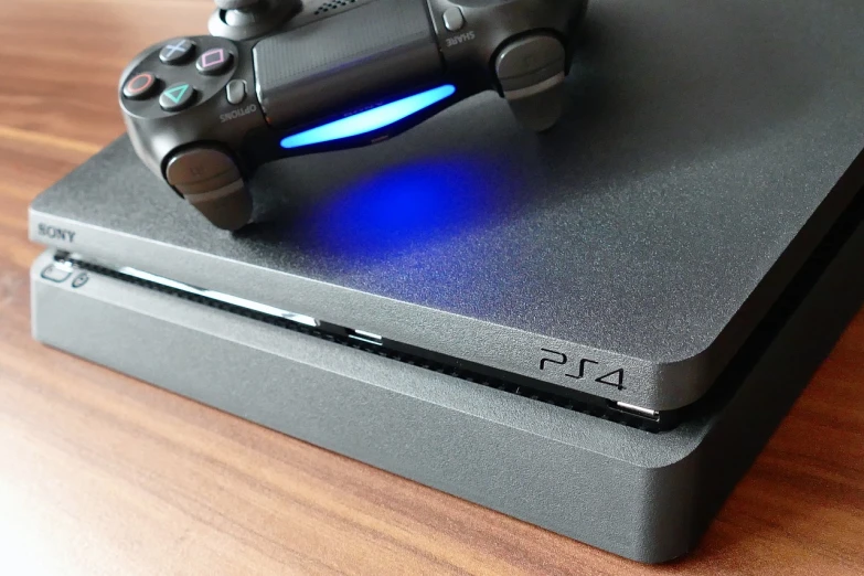 a video game console sitting on top of a wooden table, a picture, ps 4 screenshot, plataform game, up close picture, thumbnail
