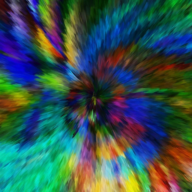 a colorful abstract painting of a burst of colors, a digital painting, by Norma Bull, pexels, extreme motion blur, lens zooming, digital art - w 640, abstract background