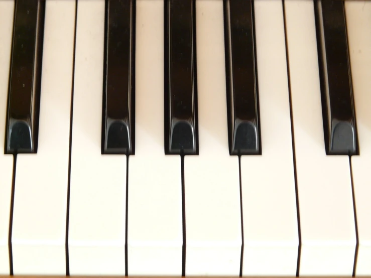 a close up of the keys of a piano, by Robert Medley, synthetism, top - down photo, very accurate photo, flash photo, close - up photo