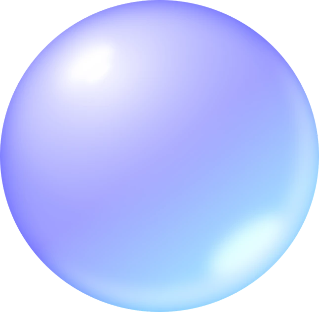 a blue sphere on a white background, a picture, by Taiyō Matsumoto, gradient light purple, [ floating ]!!, glossy from rain, svg