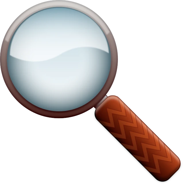 a magnifying glass with a wooden handle, by Aleksander Kotsis, soft shading, reddish, very clear picture, carbon