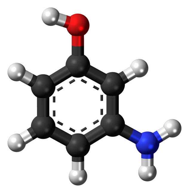 a close up of a molecule on a black background, a raytraced image, polycount, ektachrome, wikimedia commons, isometric, in style of monkeybone