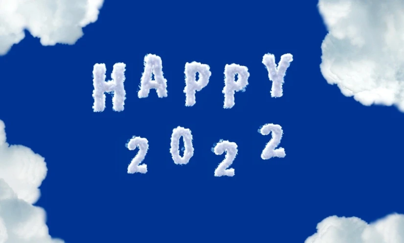 the word happy is written in the clouds, pixabay, happening, photo of the year 2 0 2 2, aoshima, snowy, 2022 movie