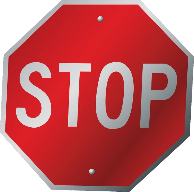 a close up of a stop sign on a white background, a picture, cel shaded vector art, tungsten, realistic masterpiece, online