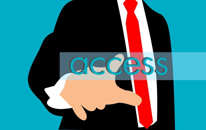 a man in a suit pointing at the word success, by Allen Jones, pixabay, excessivism, avatar image, hand on the doorknob, harness, official illustration