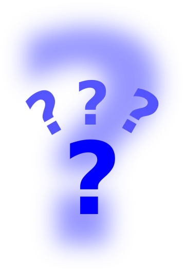a blue hat with question marks on it, a screenshot, inspired by Patrick Caulfield, pixabay, perfect female body silhouette, 3 heads, blue neon, compressed jpeg