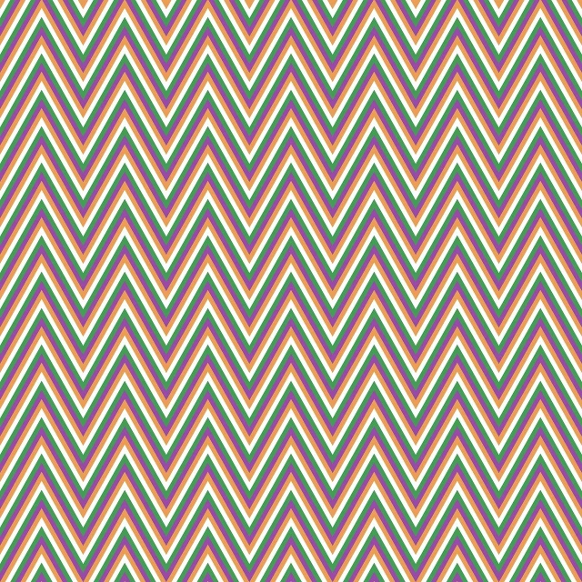 a pattern that looks like a zigzag, inspired by Bridget Riley, trending on pixabay, optical illusion, red green yellow color scheme, dark beige grey background, clear lines!!, scanlines