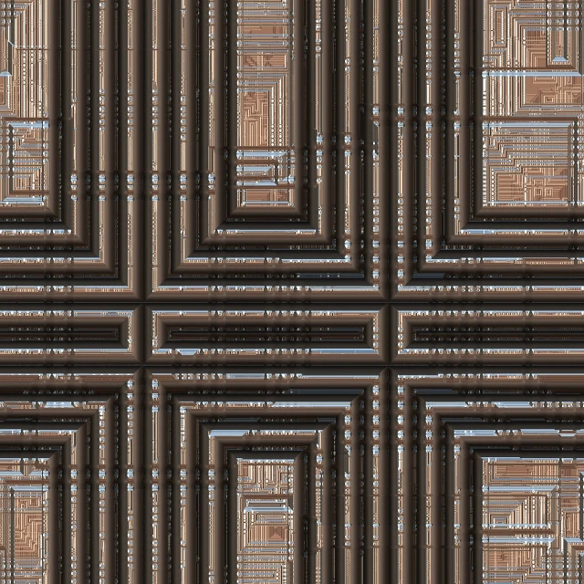 a bunch of pipes that are connected to each other, a digital rendering, inspired by Anni Albers, flickr, op art, made of intricate metal and wood, tileable texture, fractal frame, transparent