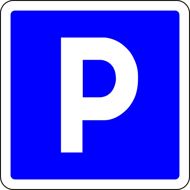 a blue parking sign with a white letter p on it, by Grytė Pintukaitė, 2 5 6 x 2 5 6 pixels, kindchenschema, version 3, plates