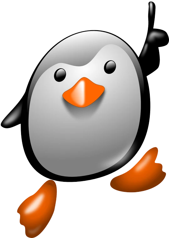 a close up of a penguin on a white background, an illustration of, by Hugh Hughes, pixabay, figuration libre, jumping for joy, !!! very coherent!!! vector art, computer - generated, shiny silver