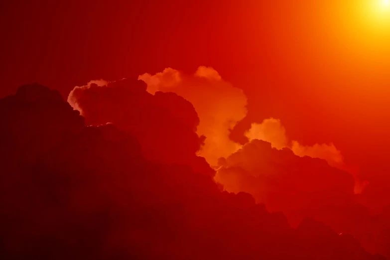 the sun is setting behind the clouds in the sky, romanticism, red wall, in a red dream world, beautiful iphone wallpaper, heaven and hell