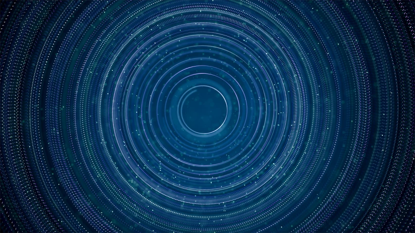 a dark blue background with a circular pattern, digital art, star trails, 4k high res, the milk way up above, technological rings