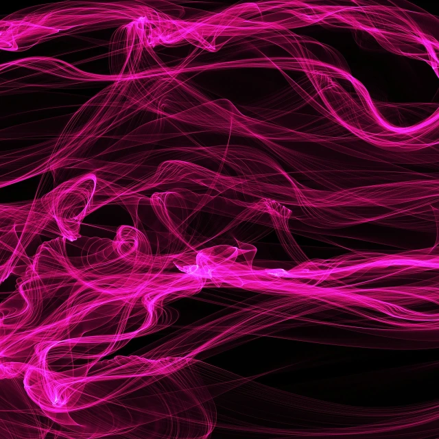 a close up of pink smoke on a black background, digital art, inspired by Lorentz Frölich, generative art, strings background, high res photo, electric arcs, stylishly designed background