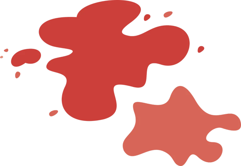 a red paint splatter on a black background, concept art, inspired by Clyfford Still, reddit, ( ( dithered ) ), avatar image, cartoon image, slimes