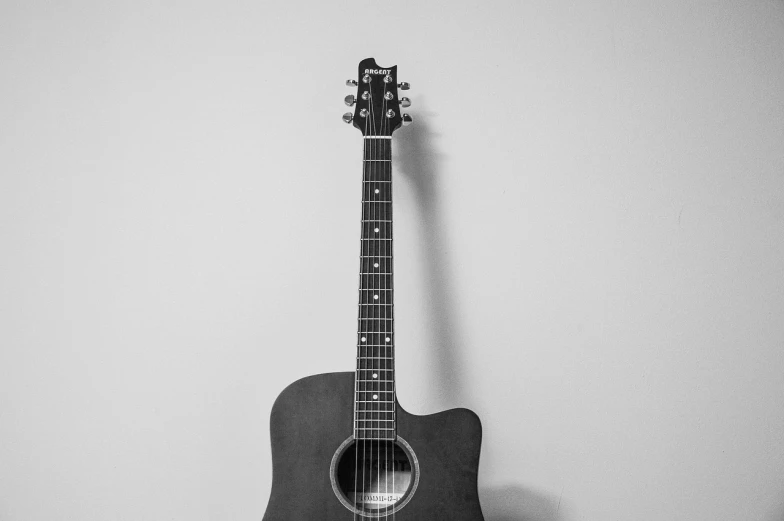 a black and white photo of a guitar, by Matija Jama, unsplash, minimalism, 155 cm tall, 🎨🖌️, accurate detail, portrait n - 9