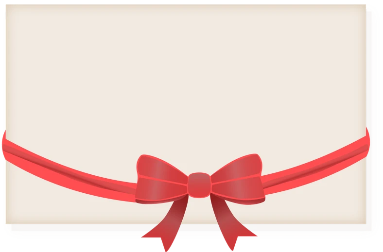 a red ribbon tied around a piece of paper, a picture, sōsaku hanga, wide frame, package cover, full res, curvy and bow