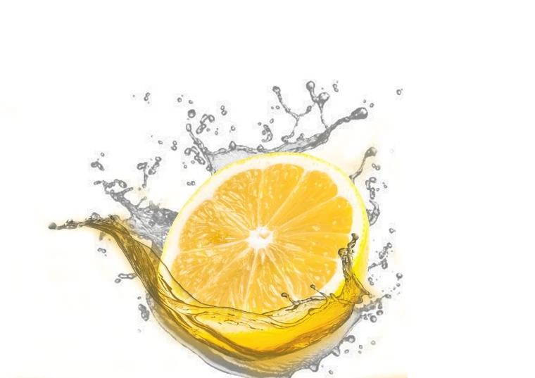 a slice of lemon falling into a glass of water, a digital rendering, renaissance, advertising photo, hand - drawn, official product photo, group photo