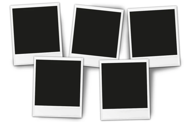 four blank photo frames on a white background, by Matthias Stom, pexels, digital art h 9 6 0, uncompressed png, storyboard, information