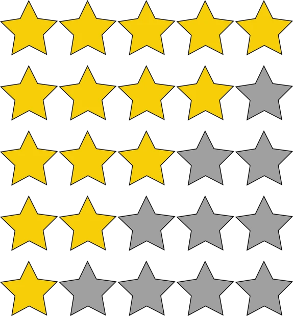 a group of yellow and grey stars on a black background, minimalism, high - rated, an illustration, in a row, different colors
